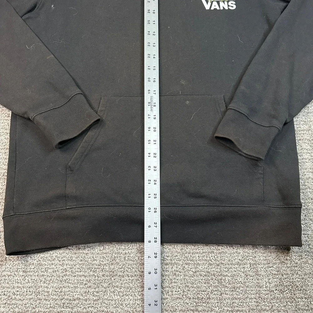 Vans Mens The Good Times Frog Graphic Hoodie Black Medium Pullover Sweatshirt - Picture 7 of 7